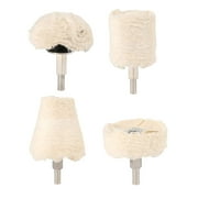 NANDIYNZHI for Polisher Flannel 4Pcs Buffing Wheel Polisher Screwdriver Drill Wheel Polishing Kit Tool Pad Tools \u0026 Home Improvement Cloth 5.91*3.94*1.97 Inch (Clearance)Grinding Head